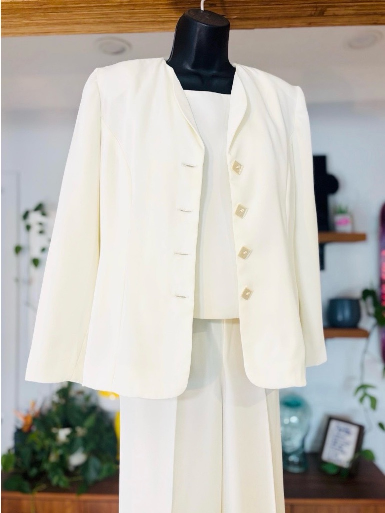 Vtg 4-Piece Set Blazer, High-Waist Pants, Pencil Skirt & Sleeveless Top 1990s